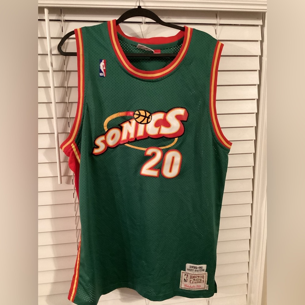 Mitchell & Ness Gary Payton NBA SEATTLE SUPERSONICS XXL **damaged** RETRO